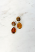 Brown Resin Drop Earring