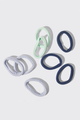 Recycled Seamless Hair Elastics 8pc Set - Garden Bouquet
