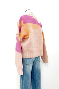 Abstract Sherbet Sweater