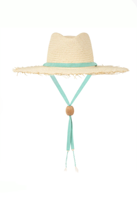 Adriana Wide Brimmed Palm Fringe Hat