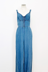 Archives Button Front Jumpsuit