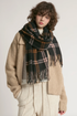 Ashbury Check Scarf-Black