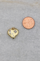 Baguette Scatter Heart Charm