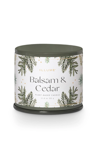 Balsam & Cedar Large Tin Candle