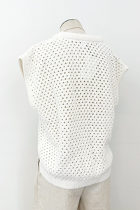 Beck Open Knit Cropped Sweater