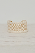 Beige Raffia Cuff