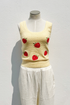 Berry Cake Embroidered Tank