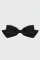 Recycled  Fabric Bow Clip-Black