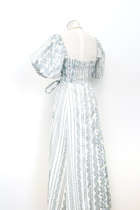 Bluebells Puff Sleeve Midi Dress