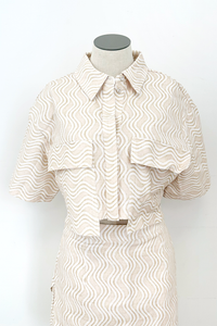 Bonnie Pocket Crop Shirt
