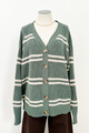 Boyfriend Striped Cardigan