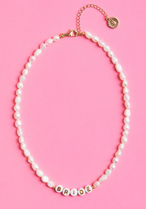 Bridal Pearl Beaded Necklace