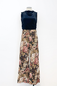 Brocade Ankle Crop Pant