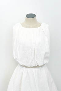 Alexa Bubble Crop Top