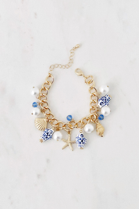 Ceramic Fish Charm Bracelet