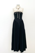 Corset Pleated Midi Dress