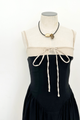 Corset Pleated Midi Dress