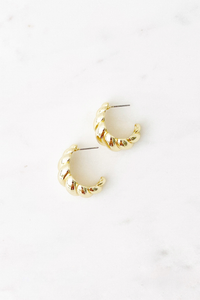 Croissant Hoops-Gold