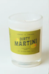 Rewined 6 oz Dirty Martini Candle
