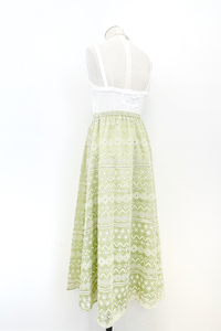 Ellie Eyelet Midi Skirt