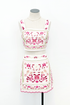 Embroidered Linen Mini Skirt