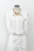 Eyelet Edge Bib Blouse