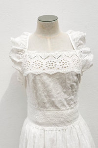 Eyelet Lace Halter Dress