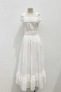 Eyelet Lace Halter Dress