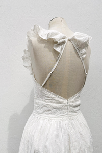 Eyelet Lace Halter Dress