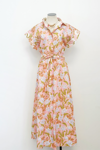 Floral Print Shirt Dress