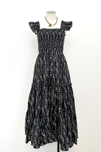 Flutter Sleeve Midi Dress