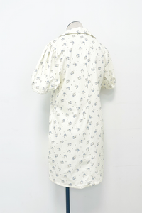 Forget Me Not Puff Sleeve Shirt Dress