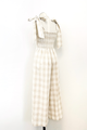 Helena Gingham Shoulder Tie Jumpsuit