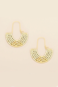 Chromacolor Miyuki U-Hoop Earring