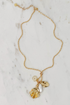 Gold Cluster Charm Necklace