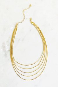 Gold Serpentine Multi Layer Necklace