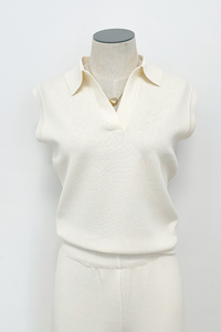 Gwyneth Collared Sweater Tank