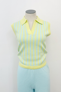 Gwyneth Collared Sweater Tank