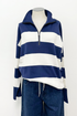 Idris Striped Half Zip