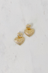 Large Gold Double Heart Stud