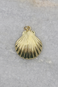 Large Gold Shell Charm