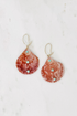 Large Shell Earring W/Turq Detail