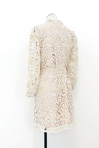 Lina Embroidered Eyelet Dress