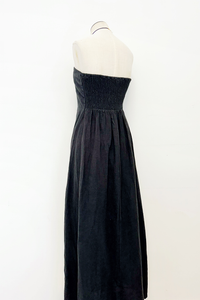 Linen Strapless Dress