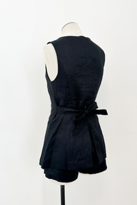 Linen Tie Back Vest Top