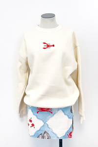 Lobster Embroidered Crewneck