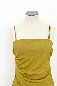 Lynx Pleated Midi Dress