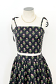 Midnight Floral Crop Top