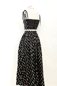 Midnight Floral Midi Skirt