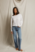 Millie Linen Spandex LS Tee